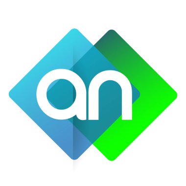 Renkli geometrik şekilli A harfi logosu, yaratıcı endüstri, web, iş ve şirket için harf kombinasyonu tasarımı.