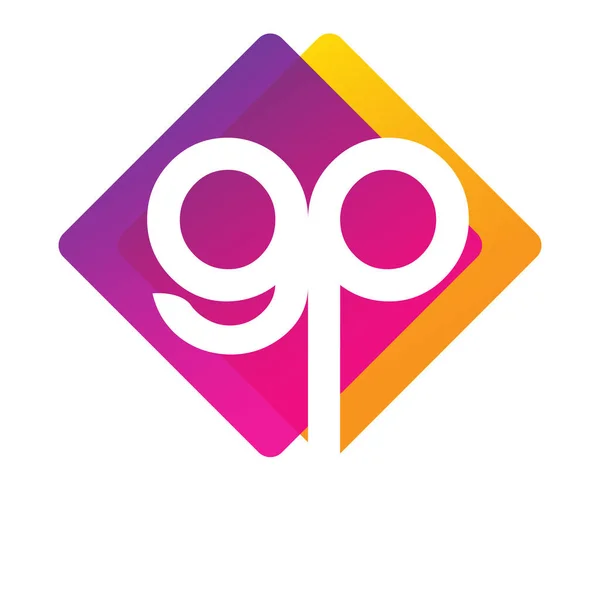 Logo Kolorowym Kształtem Geometrycznym Logo Kombinacji Liter Dla Branży Twórczej — Wektor stockowy