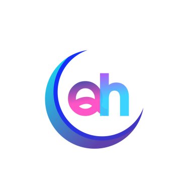 İlk harf QH logotype şirket adı, renkli ve şık tasarım. iş ve şirket kimliği için vektör logosu.