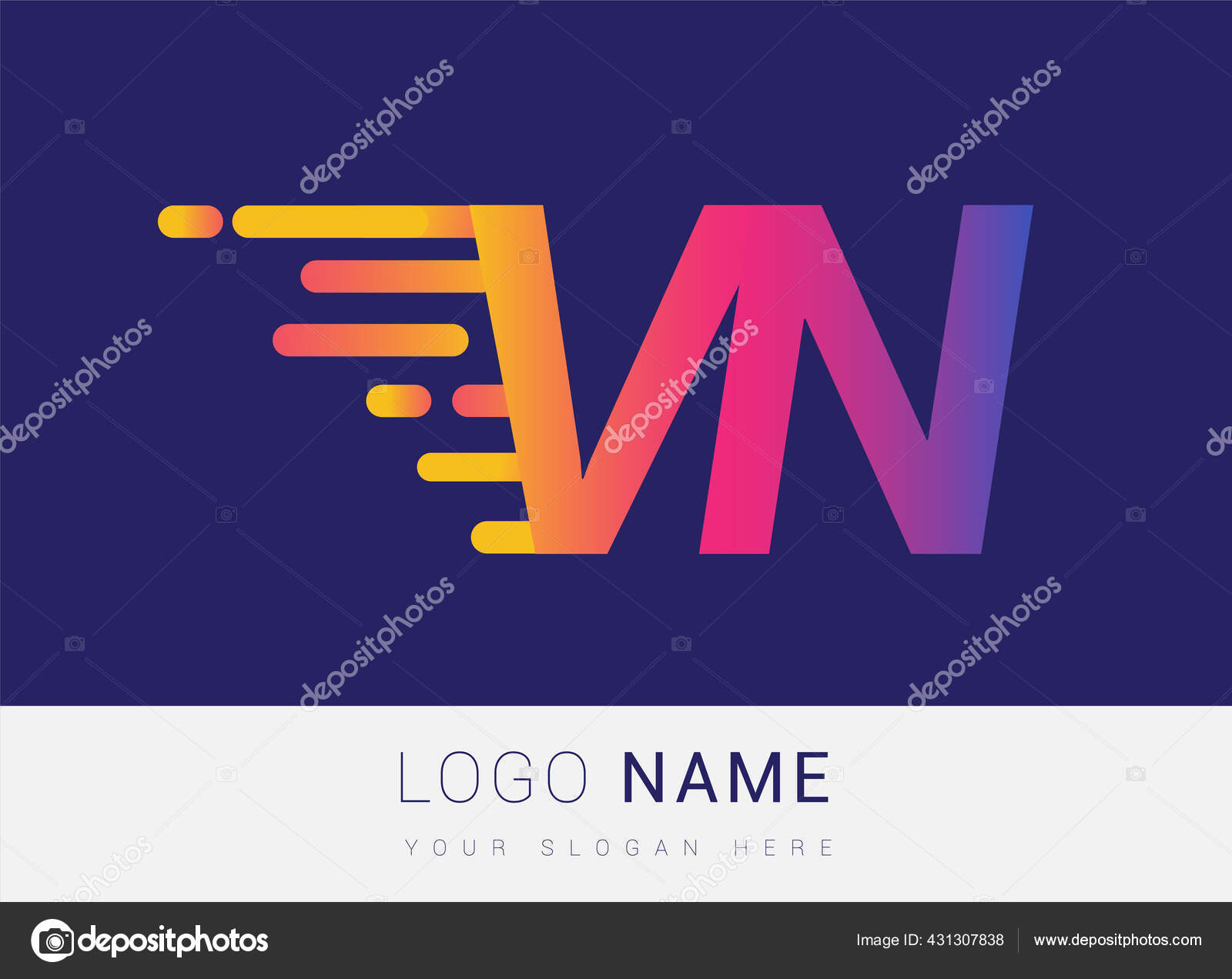 Начальное Письмо Скорость Логотип Дизайн Шаблон Логотип Название.