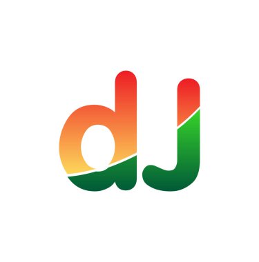 İlk Harf DJ Logosu Küçük Logotype Modern ve Basit Logo Tasarımı.