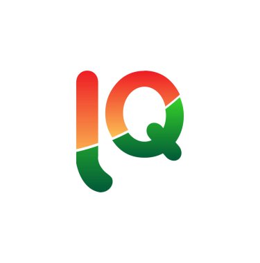 İlk Harf LQ Logosu Küçük Harf, Renkli Logotype Modern ve Basit Logo Tasarımı.