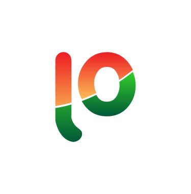 İlk Harf LO Logosu Küçük Harf, Renkli Logotype Modern ve Basit Logo Tasarımı.