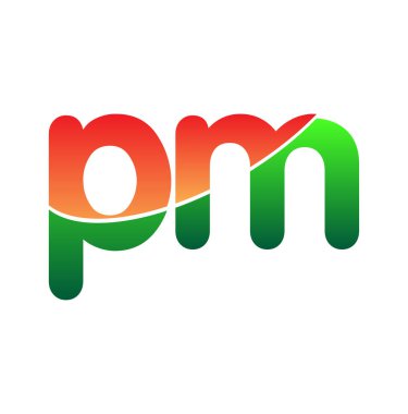 İlk Harf Başbakanlık Logosu Küçük Harf, Renkli Logotype Modern ve Basit Logo Tasarımı.