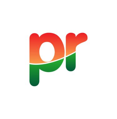 İlk Harf Halkla İlişkiler Logosu Küçük Harf, Renkli Logotype Modern ve Basit Logo Tasarımı.