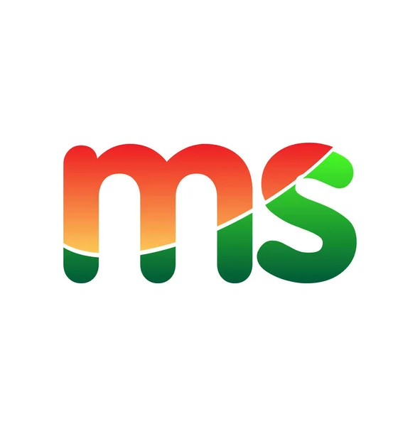 Initial Letter Logo Lowercase Színes Logotípus Modern Egyszerű Logótervezés — Stock Vector