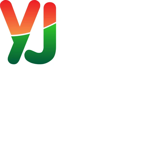 Lettera Iniziale Logo Minuscolo Logo Colorato Design Moderno Semplice Logo — Vettoriale Stock