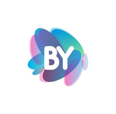 Renkli arka planlı logo, yaratıcı endüstri, web, iş ve şirket için harf kombinasyonu tasarımı.