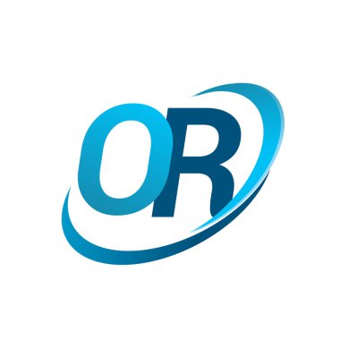 İlk harf ya da logotype şirketi adı Blue Swoosh tasarım konsepti. iş ve şirket kimliği için vektör logosu.