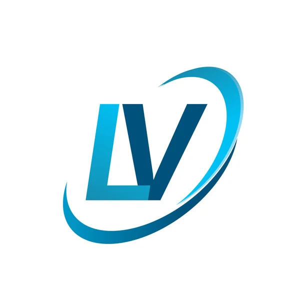 Initial Letter Logo LV Company Name Blue and Magenta Color on