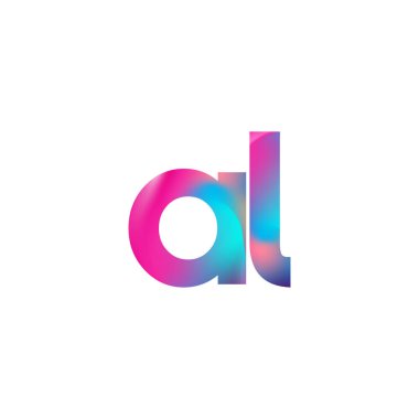 İlk Harf AL Logo Küçük Renkli Tasarım, Modern ve Basit Logo Tasarımı.