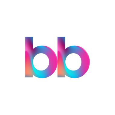 İlk Harf BB Logosu Küçük Renkli Tasarım, Modern ve Basit Logo Tasarımı.
