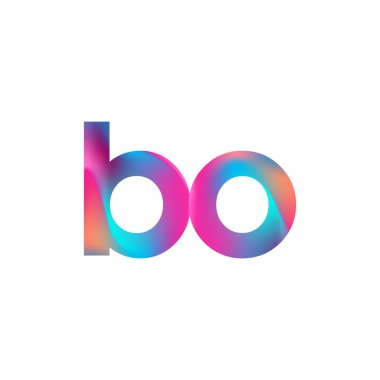 İlk Harf BO Logosu Küçük Renkli Tasarım, Modern ve Basit Logo Tasarımı.