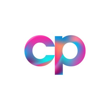 İlk Harf CP Logosu Küçük Renkli Tasarım, Modern ve Basit Logo Tasarımı.