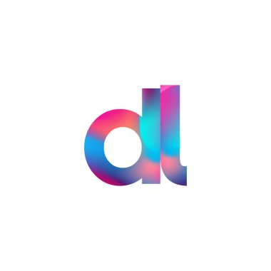 İlk Harf DL Logosu Küçük Renkli Tasarım, Modern ve Basit Logo Tasarımı.