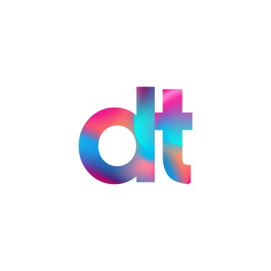 İlk Harf DT Logosu Küçük Renkli Tasarım, Modern ve Basit Logo Tasarımı.