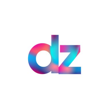 İlk Harf DZ Logosu Küçük Renkli Tasarım, Modern ve Basit Logo Tasarımı.