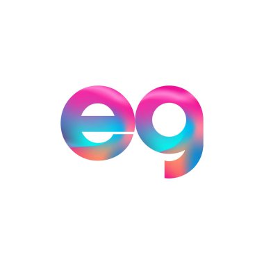 İlk Harf EG Logosu Küçük Renkli Tasarım, Modern ve Basit Logo Tasarımı.