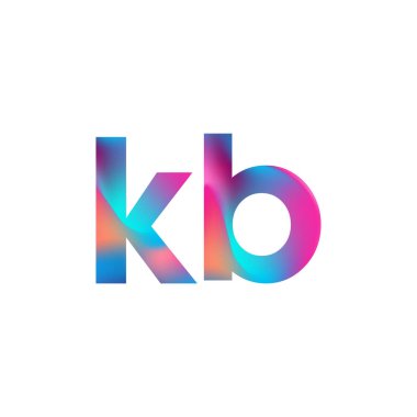 İlk Harf KB Logosu Küçük Renkli Tasarım, Modern ve Basit Logo Tasarımı.