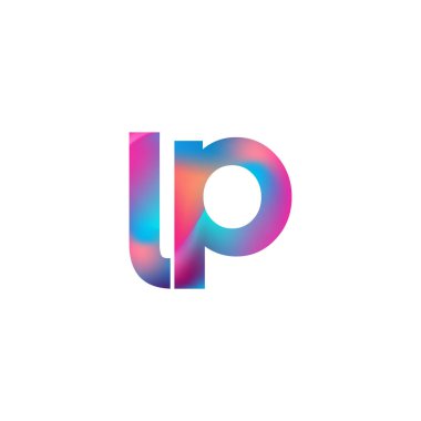 İlk LP Logosu Renkli Tasarım, Modern ve Basit Logo Tasarımı.