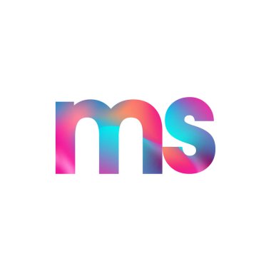 İlk Harf MS Logosu Küçük Renkli Tasarım, Modern ve Basit Logo Tasarımı.