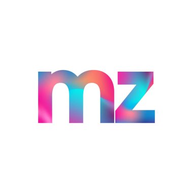 İlk Harf MZ Logo Küçük Renkli Tasarım, Modern ve Basit Logo Tasarımı.