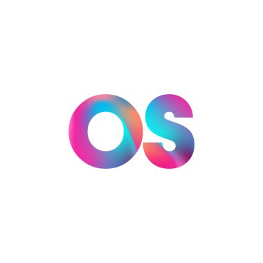 İlk Harf İşlem Logosu Küçük Renkli Tasarım, Modern ve Basit Logo Tasarımı.