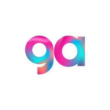İlk Harf GA Logo Küçük Renkli Tasarım, Modern ve Basit Logo Tasarımı.