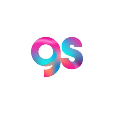İlk Harf GS Logosu Küçük Renkli Tasarım, Modern ve Basit Logo Tasarımı.