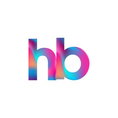 İlk Harf HB Logosu Küçük Renkli Tasarım, Modern ve Basit Logo Tasarımı.