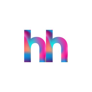 İlk Harf HH Logosu Küçük Renkli Tasarım, Modern ve Basit Logo Tasarımı.