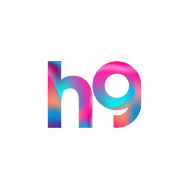 İlk Harf HG Logosu Küçük Renkli Tasarım, Modern ve Basit Logo Tasarımı.