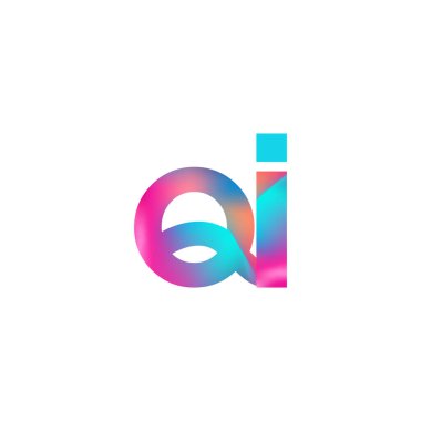 Başlangıç Harfi QI Logo Küçük Renkli Tasarım, Modern ve Basit Logo Tasarımı.