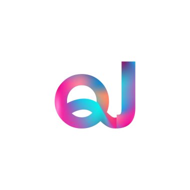 Başlangıç Harfi QJ Logo Küçük Renkli Tasarım, Modern ve Basit Logo Tasarımı.