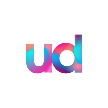 İlk Harf UD Logosu Küçük Renkli Tasarım, Modern ve Basit Logo Tasarımı.