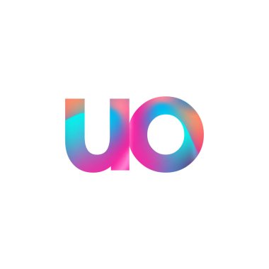 İlk Harf UO Logosu Küçük Renkli Tasarım, Modern ve Basit Logo Tasarımı.