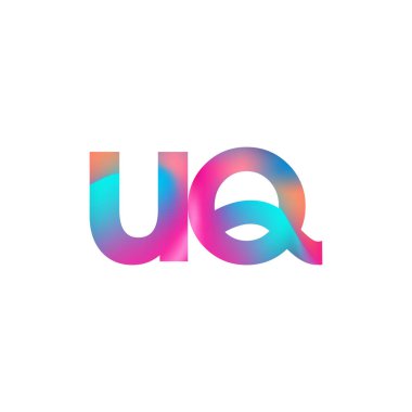 İlk Harf UQ Logosu Küçük Renkli Tasarım, Modern ve Basit Logo Tasarımı.