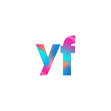 İlk Harf YF Logosu Küçük Renkli Tasarım, Modern ve Basit Logo Tasarımı.