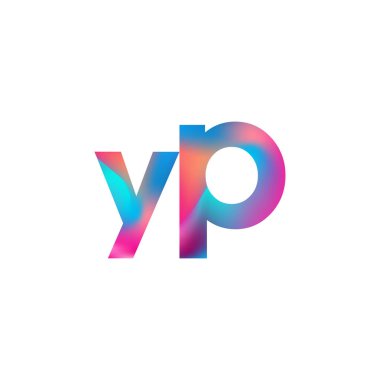 İlk Harf YP Logosu Küçük Renkli Tasarım, Modern ve Basit Logo Tasarımı.