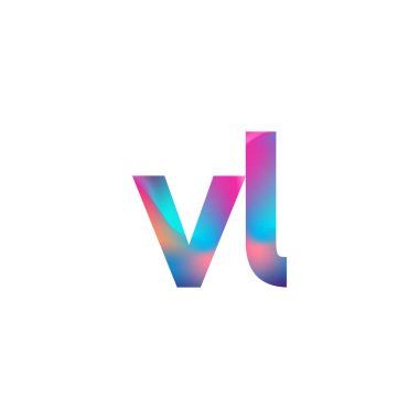 İlk Harf VL Logo Küçük Renkli Tasarım, Modern ve Basit Logo Tasarımı.