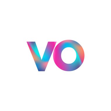İlk Harf VO Logosu Küçük Renkli Tasarım, Modern ve Basit Logo Tasarımı.