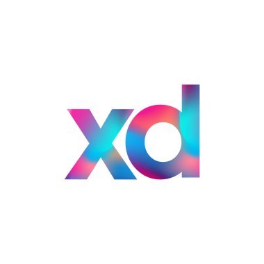 İlk Harf XD Logo Küçük Renkli Tasarım, Modern ve Basit Logo Tasarımı.