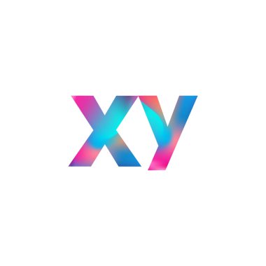 İlk Harf XY Logo Küçük Renkli Tasarım, Modern ve Basit Logo Tasarımı.