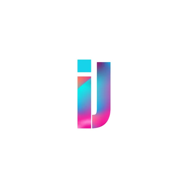 Initial Letter Logo Lowercase Colorful Design Modern Simple Logo Design — Διανυσματικό Αρχείο