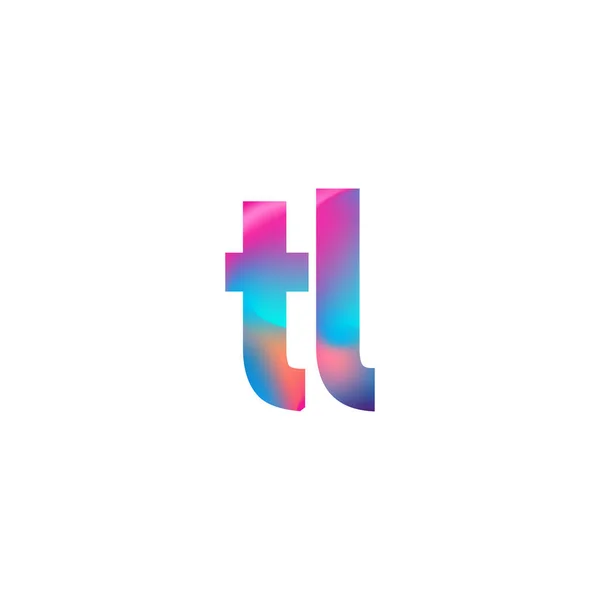 Initial Letter Logo Lowercase Colorful Design Modern Simple Logo Design — Διανυσματικό Αρχείο