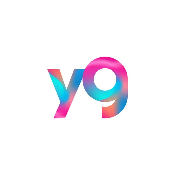 Initial Letter YL Logo Lowercase colorful design, Modern and