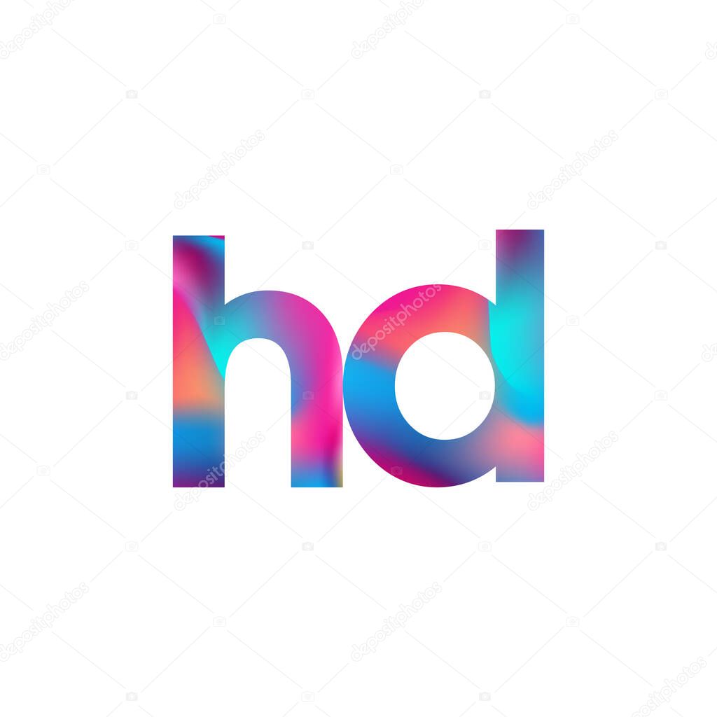 Initial Letter HD Logo Lowercase colorful design, Modern and Simple Logo Design.