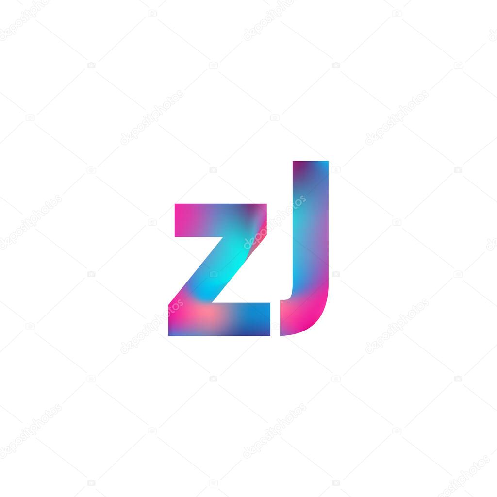 Initial Letter Zj Logo Lowercase Colorful Design Modern And Simple Logo Design Larastock