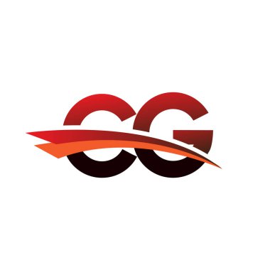 İlk harf CG logotype şirket adı siyah ve kırmızı renk desenli..