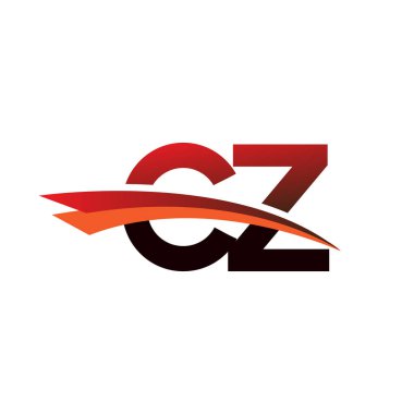 İlk harf CZ logotype şirket adı siyah ve kırmızı renk desenli.